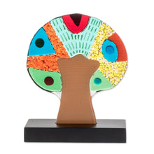 Load image into Gallery viewer, Colorful Art Glass Tree Sculpture from El Salvador - Light of the Sun | NOVICA
