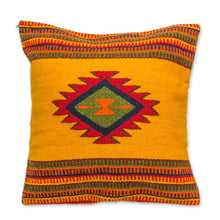 Load image into Gallery viewer, Woven Wool Cushion Cover from Mexico - Morning Star | NOVICA
