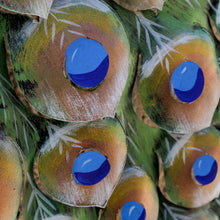 Load image into Gallery viewer, Floral Steel Peacock Wall Sculpture from Mexico - Peacock and Flowers | NOVICA
