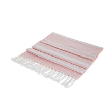 Load image into Gallery viewer, Handwoven Cotton Beach Towel in Blush from Guatemala - Fresh Relaxation in Blush | NOVICA
