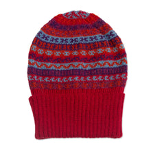 Load image into Gallery viewer, Striped 100% Alpaca Knit Hat from Peru - Andean Art | NOVICA
