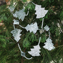 Load image into Gallery viewer, Aluminum Christmas Tree Ornament Garlands (Set of 3) - Christmas Tree Parade | NOVICA
