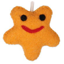 Load image into Gallery viewer, Assorted Wool Felt Star Ornaments from India (Set of 6) - Cheery Stars | NOVICA
