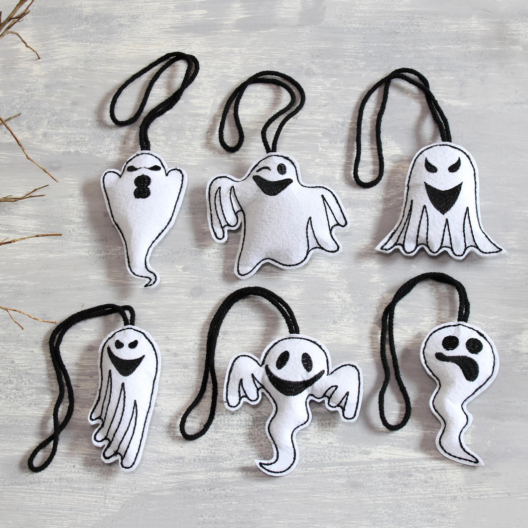 Spooky Ghosts in White