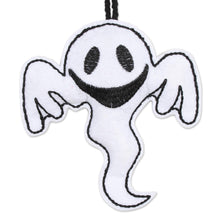 Load image into Gallery viewer, White Wool Felt Ghost Ornaments from India (Set of 6) - Spooky Ghosts in White | NOVICA
