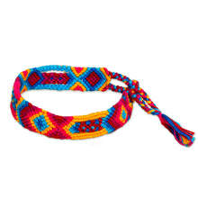 Load image into Gallery viewer, Colorful Cotton Macrame Bracelet from Mexico - Colorful Friendship | NOVICA
