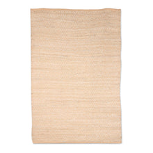 Load image into Gallery viewer, Buff and Ivory Recycled Cotton Area Rug from India (3x4.5) - Diamond Subtlety | NOVICA

