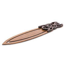Load image into Gallery viewer, Boruca-Themed Teak Wood Bookmark from Costa Rica - Boruca Mask | NOVICA

