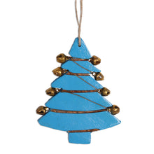 Load image into Gallery viewer, Mango Wood Tree Ornaments from India (Set of 4) - Tree Jingle | NOVICA
