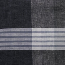 Load image into Gallery viewer, Patterned Blue and Grey Cotton Shawl from India - Blissful Combination | NOVICA

