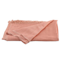 Load image into Gallery viewer, Peach and Blush Patterned Viscose Shawl from India - Glamorous Diamonds | NOVICA
