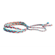 Load image into Gallery viewer, Artisan Crafted Glass Beaded Macrame Bracelet - Colorful Fiesta | NOVICA
