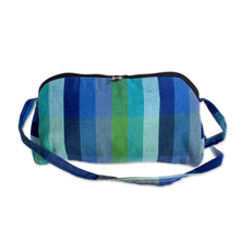 Load image into Gallery viewer, Colorful Cotton Baguette from Guatemala (6 in.) - Countryside Stripes | NOVICA
