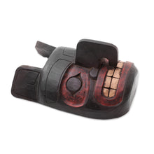 Load image into Gallery viewer, Hand Carved Wood Totem Wall Mask from Indonesia - Totem Head | NOVICA

