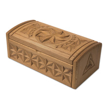 Load image into Gallery viewer, Hand Carved Beechwood Decorative Box - Eternity Symbol | NOVICA
