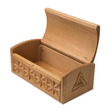 Load image into Gallery viewer, Hand Carved Beechwood Decorative Box - Eternity Symbol | NOVICA
