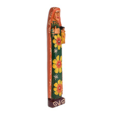 Load image into Gallery viewer, Floral Pinewood Mary Statuette Crafted in Guatemala - Love for Mary | NOVICA
