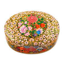 Load image into Gallery viewer, Handmade Papier Mache Decorative Box from India - Kashmir Essence | NOVICA
