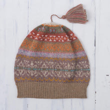 Load image into Gallery viewer, Earth-Tone 100% Alpaca Knit Hat from Peru - Inca Earth | NOVICA
