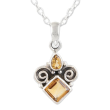 Load image into Gallery viewer, Citrine Birthstone Pendant Necklace - Paramount | NOVICA
