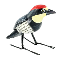 Load image into Gallery viewer, Guatemala Handcrafted Ceramic Acorn Woodpecker Figurine - Acorn Woodpecker | NOVICA
