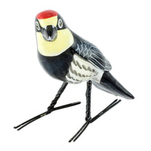 Load image into Gallery viewer, Guatemala Handcrafted Ceramic Acorn Woodpecker Figurine - Acorn Woodpecker | NOVICA
