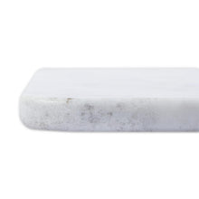 Load image into Gallery viewer, White and Grey Marble Cutting Board Handmade in Mexico - Mesa in White | NOVICA
