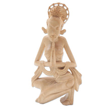 Load image into Gallery viewer, Crocodile Wood Sculpture of Balinese Dancer - Bali Dancer | NOVICA

