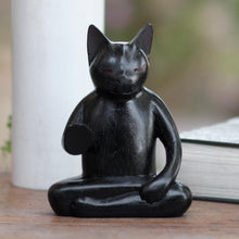 Load image into Gallery viewer, Black Cat Meditates
