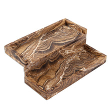 Load image into Gallery viewer, Handmade 13 Piece Onyx Spice Jar Set with Stand - Spicy Life | NOVICA
