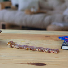 Load image into Gallery viewer, Mexico Natural Red-Veined Marble Incense Stick Holder - Fire Meditation | NOVICA
