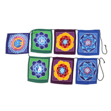 Load image into Gallery viewer, Batik Rayon Bunting with Lotus Motif - Layered Lotus | NOVICA
