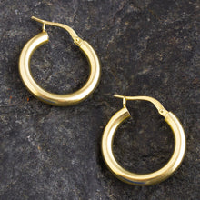 Load image into Gallery viewer, Classic 18k Gold Plated Hoop Earrings - Forever Classic | NOVICA
