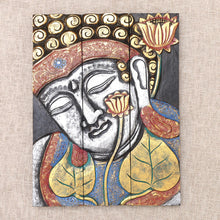 Load image into Gallery viewer, Buddha with Lotus in Silver
