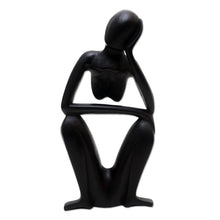 Load image into Gallery viewer, Hand Carved Suar Wood Sculpture - Lingering | NOVICA
