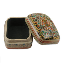 Load image into Gallery viewer, Handmade Papier Mache Persian Motif Jewelry Box - Royal Persia | NOVICA
