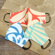 Load image into Gallery viewer, Hand Sewn Printed Cotton Face Masks (Set of 3) - Colorful Vibe | NOVICA
