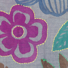 Load image into Gallery viewer, Hand Made Floral Wool Shawl from India - Utopia | NOVICA
