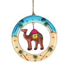 Load image into Gallery viewer, Handcrafted Wood Camel Ornaments Set of 4 - Ring of Camels | NOVICA

