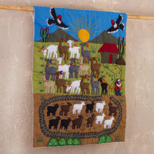 Load image into Gallery viewer, Artisan Crafted Peruvian Applique Wall Hanging - Andean Enchantment | NOVICA
