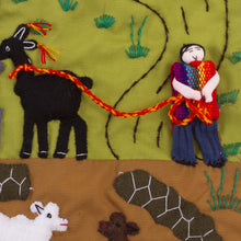 Load image into Gallery viewer, Artisan Crafted Peruvian Applique Wall Hanging - Andean Enchantment | NOVICA
