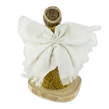 Load image into Gallery viewer, Central American Natural Fiber Angel Statuette - Meadow Angel | NOVICA
