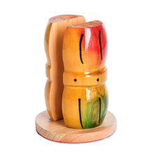 Load image into Gallery viewer, Sugarcane Napkin Holder from Guatemala - Sugarcane | NOVICA
