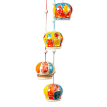 Load image into Gallery viewer, Artisan Crafted Hot-Air Balloon Themed Wind Chime - Balloon Brigade | NOVICA
