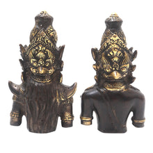 Load image into Gallery viewer, Hand Made Rama and Sita Bronze Sculptures (Pair) - Rama and Sita | NOVICA
