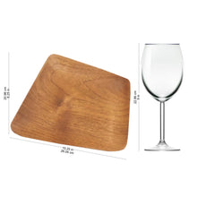 Load image into Gallery viewer, Hand Crafted Rectangular Teak Wood Sushi Plates (Pair) - Parallelogram Platter | NOVICA
