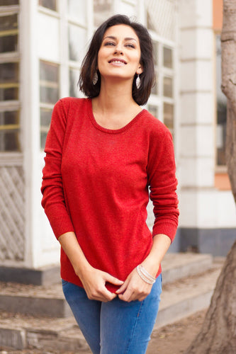 Casual Comfort in Red