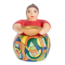 Load image into Gallery viewer, Hand-crafted Ceramic Female Sculpture From Nicaragua - Cultura | NOVICA
