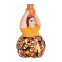 Load image into Gallery viewer, Hand Crafted Ceramic Woman Sculpture From Nicaragua - Water Pitcher | NOVICA
