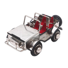 Load image into Gallery viewer, Eco-Friendly Recycled Steel and Rubber Vehicle Statuette - Off-Road Adventure | NOVICA
